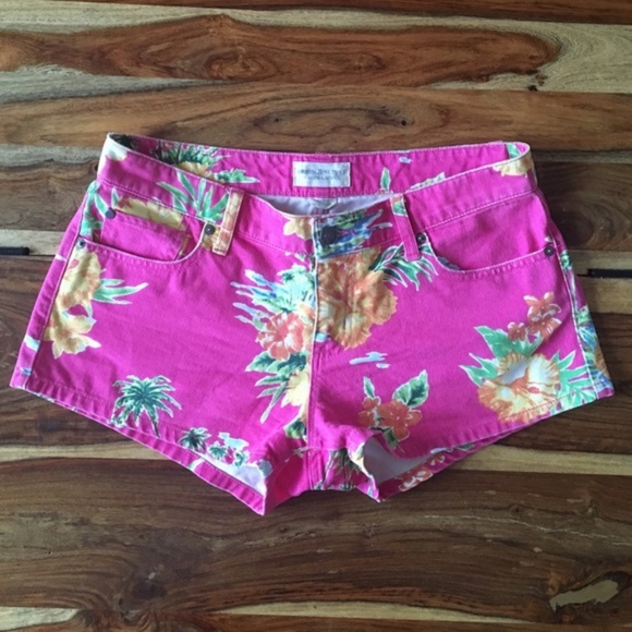 Denim & Supply Ralph Lauren Pants - Denim & Supply Ralph Lauren 28 Pink Floral shorts